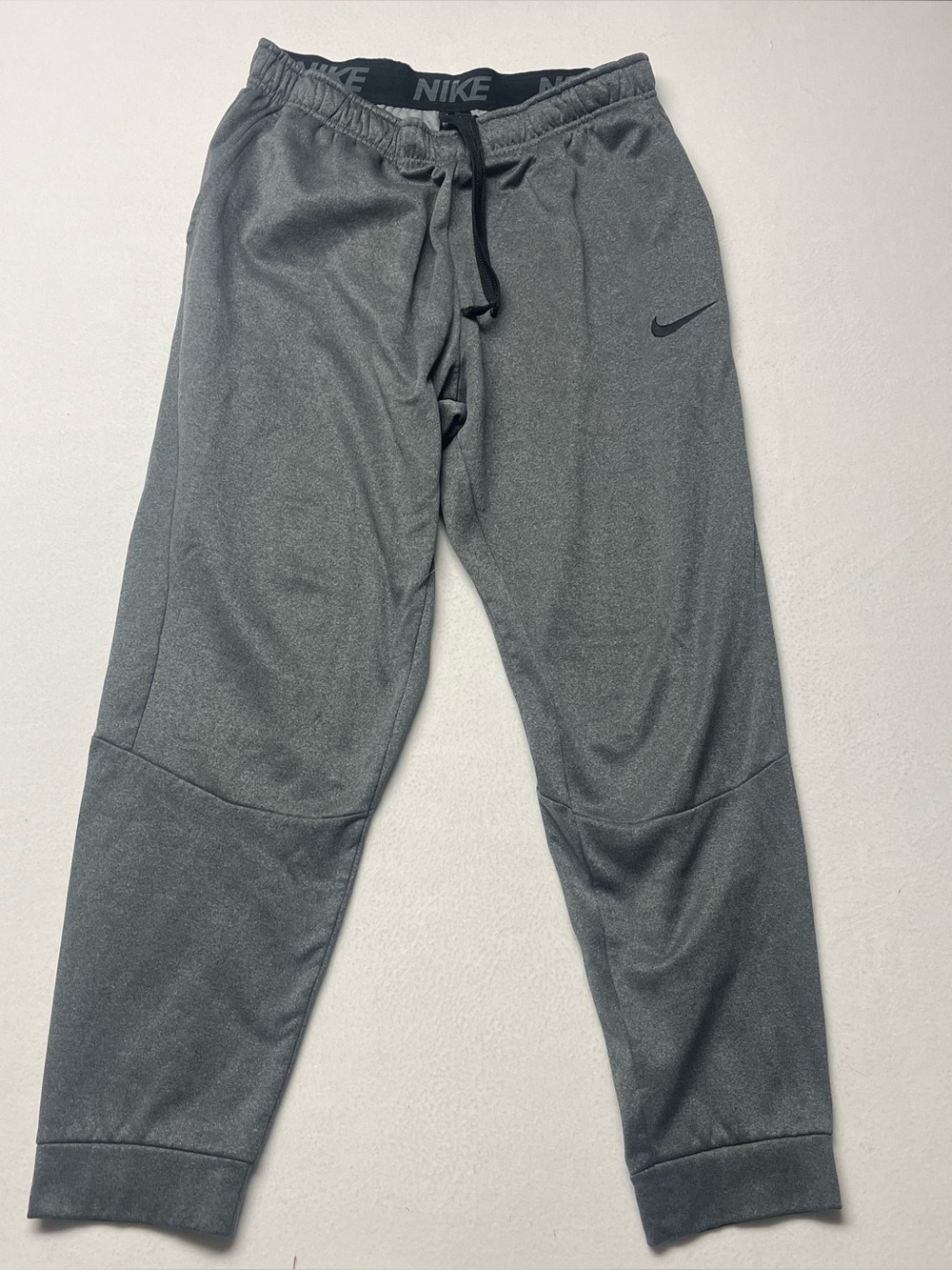 Nike Sportswear Sweatpants Mens xLarge Gray Swoosh Dri Fit Taper Leg Gym Jogger
